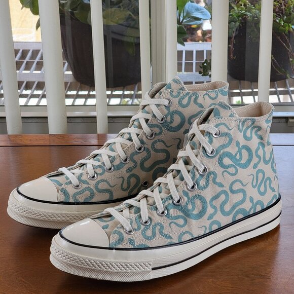 Converse Chuck 70 Hi 'Snakes' Canvas 165504C Light Green Size 10.5 Men's - Picture 11 of 13
